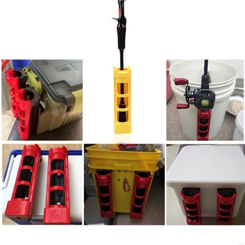 Fishing Rod Case - Caixa armazenamento vara pesca com suporte