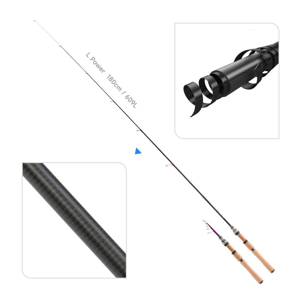 Fishing Rod Carbon Fiber - Vara de Pesca Articulada de 1.8M