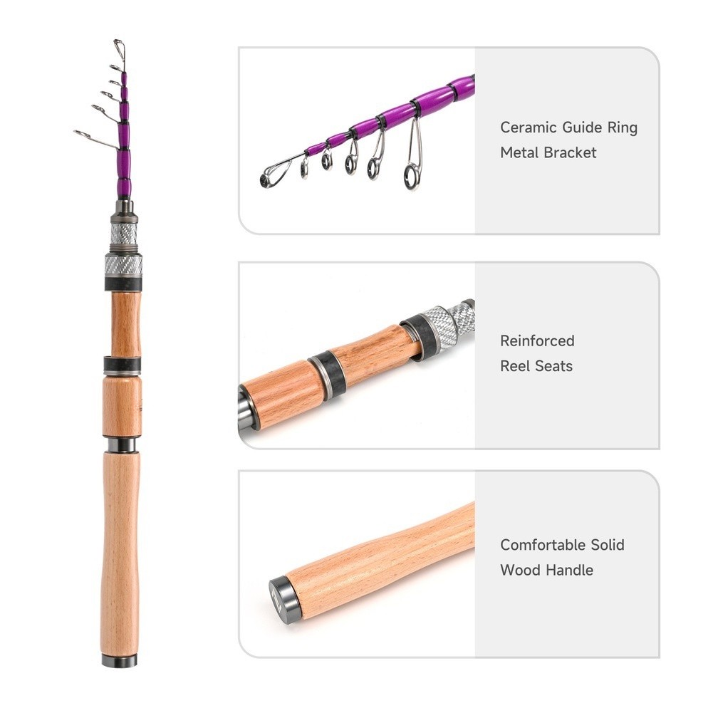 Vara de Pesca Articulada de 1. - Fishing Rod Carbon Fiber avaliação e preço